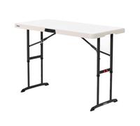 Lifetime Table pliante crème 122 x 86 x 61 cm acier et plastique