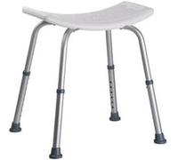 Lifetime Touch of Beauty Tabouret de douche réglable en aluminium Blanc G
