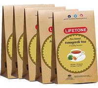 lifetone the tea for better life, 5 paquet de thé de graines de fenugrec | Booster de santé une fois par jour Body Detox | 100 Sachets de thé à base de plantes 200g