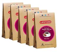 lifetone the tea for better life CHAI Masala | Épices Thé Ceylan BOP Cardamome Cardamome Poivre Gingembre | Délicieux mélange de 6 épices | 60 TEABAGS | 60 étiquettes à téléphone