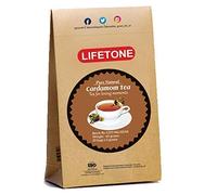 lifetone the tea for better life, thé à la cardamome | Mélange traditionnel | Booster d'ambiance à base de plantes délicieux | 20 sachets de thé aux arômes naturels, emballés individuellement, 40g