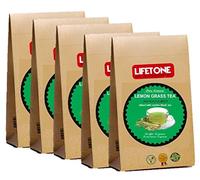 lifetone the tea for better life, Thé à la citronnelle pure | 100 Sachets | Lot de 5 | Tisane Tropicale Entière | Detox Tea
