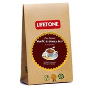 lifetone the tea for better life, Thé à la lime et au miel à l'ail | Délicieux booster d'immunité | 20 sachets de thé | Thé Détox