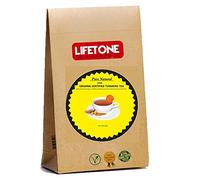lifetone the tea for better life, Thé au curcuma | Forte quantité de curcumine de Tropic | 50 tasses de thé en vrac de 100 grammes
