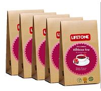 lifetone the tea for better life, TURE Thé d'Hibiscus | En provenance des tropiques | Thé anti-stress | Purificateur sans caféine | 100 Sachets