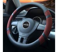 Lifetooler Couvre Volant en Microfibre Cuir Souple Ice Silk Protege Volant Voiture Universal 38cm (15 ") Antidérapant Respirant Caches de Volant pour Voiture Van Truck SUV (vin Rouge)
