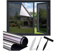 Lifetree Film Fenêtre Miroir Adhésif Anti UV Occultant 44,5x200 cm