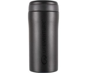Lifeventure, 300 ml, Black Thermal Mug, Matt, Unisex-Adult