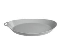 Lifeventure – Assiette réutilisable Ellipse pour camping, voyage et extérieur – Gris clair