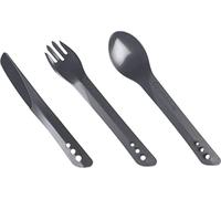 Lifeventure Ellipse Camping & Travel Cutlery Set Couverts réutilisables Mixte, Graphite, Taille Unique