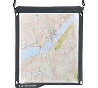 Lifeventure Étui porte-carte Waterproof Map Case – IPX7 (1 m / 30 min) – Gris