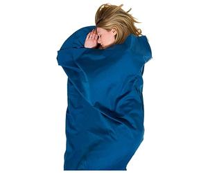 Lifeventure Polycotton Sleeping Bag Liner, Rectangular (Navy) Doublure de Sac de Couchage Mixte, Bleu Marine