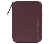 Lifeventure RFID Protected Mini Portefeuille de Voyage - Portefeuille zippé à Deux Volets et Porte-Passeport pour Voyage, matériau écologique et Recyclable (Prune)