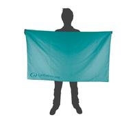 Lifeventure Serviette de Voyage en Fibre Souple recyclée | Compact, légère à séchage Rapide pour Le Sport et la Plage, Design sans Sable, géant, Bleu Sarcelle