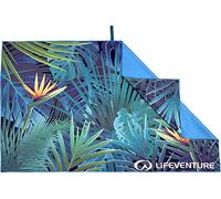 Lifeventure Serviette de Voyage en Fibre Souple recyclée - Compacte, légère à séchage Rapide, pour Le Sport et la Plage, Design sans Sable, géante (Tropique), 150 x 90 cm