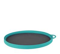 Lifeventure Silicon Ellipse Plaque flexible pliable et portable pour camping, voyage et extérieur Bleu sarcelle