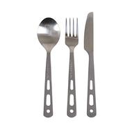 Lifeventure 9515 Titanium Cutlery Set Unisex-Adult, Silver