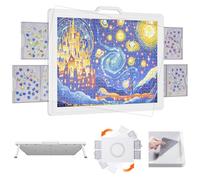 Lifewit 1500 PCS Table Puzzle avec Support, Planche Puzzle 89 × 68,5 cm avec 4 Tiroirs et Couverture, Plastique Plateau Puzzles avec Rotatif à 360°, Grand Rangement Puzzles pour Adultes