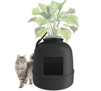 Lifewit Bac à litière caché pour chat - XXL - Avec contrôle des odeurs et filtre à charbon - Pour chats de toutes tailles - Sans odeur - Avec dessus amovible - 48 x 48 x 50 cm - Noir