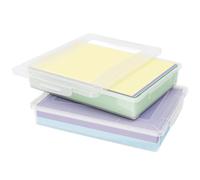 Lifewit Boite de Rangement A4 avec Couvercle, 5L Boite Rangement Document Papier, Boite Archives Carton Plastique, Boîtes de Stockage, Caisse de Rangement, 32 x 23 cm, Transparent, 2 Pièces