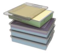 Lifewit Boite de Rangement A4 avec Couvercle, 5L Boite Rangement Document Papier, Boite Archives Carton Plastique, Boîtes de Stockage, Caisse de Rangement, Boite Classement, Gris, 4 Pièces