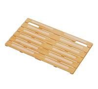 Lifewit Lot de 1 Caillebotis Douche 59 × 37 cm Tapis de Bain, Tapis Douche Bambou avec Pieds Antidérapants, Séchage Rapide pour La Douche Salle de Bain Baignoire Sauna Spa Piscine, Bois