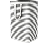 Lifewit Panier a Linge, Grande Corbeille a Linge Pliable et Imperméable avec Poignées, Laundry Basket, Bac Linge Sale pour Vetements, Chambre, Noir, 80 L