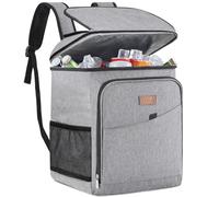 Lifewit Sac a Dos Isotherme 26L(34 Cannettes), Grand Glaciere Souple Isotherme Adulte, Portable Sac à Dos Isotherme Plage, Pique Nique, Randonnee, Camping, Gris