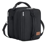 Lifewit Sac à Lunch, Sac Isotherme Portable et Extensible avec Bretelles et 2 Blocs Réfrigérants, Glaciere Souple Isothermes pour Femme et Homme, Lunch Bag pour Travail et École, 12L, Noir