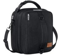Lifewit Sac à Lunch, Sac Isotherme Portable et Extensible avec Bretelles et 2 Blocs Réfrigérants, Glaciere Souple Isothermes pour Femme et Homme, Lunch Bag pour Travail et École, 6.5L, Noir