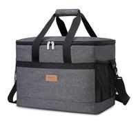 Lifewit Sac Isotherme 33L, Grand Format Glaciere Souple Isothermes, Portable Sacs Isotherm Courses Surgelés pour Voyage, Pique Nique, Camping, Plage, Gris Foncé