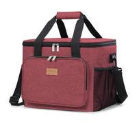 Lifewit Sac Isotherme Repas 24L(40 Canette), Grand Glaciere Souple Isothermes Homme et Femme, Portable Lunch Bag Box, Sacs Dejeuner pour Travail, Pique Nique, Plage, Bordeaux