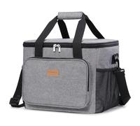 Lifewit Sac Isotherme Repas 9L/ 15L/ 24L/ 33L, Glaciere Souple Isothermes | Portable Lunch Box Isotherm avec Bandoulière, Pliable Insulated Lunch Bag pour Travail,Pique Nique,Voyage,Plage, Gris
