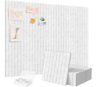 Lifewit Tableau en Feutre Adhésif Décoratif Haut de Gamme, Lot de 12 Panneaux-120x90 cm, Idéal pour Afficher Notes et Photos au Bureau ou à la Maison, 50 Punaises Incluses, Alternative au Liège, Gris