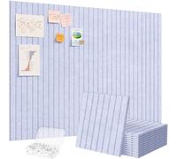 Lifewit Tableau en Feutre Adhésif Décoratif, Lot de 12 Panneaux-120x90 cm, Idéal pour Afficher Notes et Photos au Bureau ou à la Maison, 50 Punaises Incluses, Alternative au Liège, Violet Pervenche