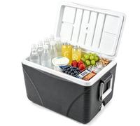 LIFEZEAL Glaciere Rigide Portable 41L, Glacière de Camping avec Isolation Thermique 5-7 Jours, Boîte Réfrigérante avec 4 Porte-Gobelets et Bouchon Vidange, Idéal pour Pique-Nique, Pêche, Voyage