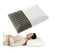 LIFEZEAL Lot de 2 Oreillers Mousse à Mémoire de Forme, Coussin Lit 60x40x13cm, Déhoussable Lavable, Doux Confortable Respirant, Hypoallergénique, pour Sommeil (Bambou Charbon)