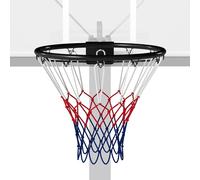 LIFEZEAL Panier de Basket Mural ø45 CM, Anneau de Basket Solide avec Support Mural &Amp Filet, Cerceau de Basket en Métal pour l'Intérieur et l'Extérieur (Noir2)