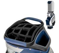 LIFEZEAL Sac de Golf léger et Portable avec 14 Compartiments, 7 Poches, Fermeture éclair, Capuche Anti-Pluie, poignée en PVC, Ceinture de Rangement (Bleu)