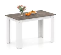 LIFEZEAL Table à Manger 120 x 70 cm, Bureau Rectangulaire en Bois pour 4 à 6 Personnes, Design Moderne, Peu Encombrant pour Cuisine, Salle à Manger, Salon, Max 60 kg (Blanc)