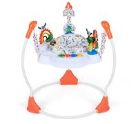 LIFEZEAL Trotteur pour Bébé, Trotteur en 3 Hauteurs Réglables avec 6 Jouets Interactifs, Lumières et Musique et Table de Jeu Rotative, Marcheur pour 6+ Mois Bébé (Orange)