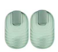 LifgWas 2pcs Support pour Couvercle Casserole et Ustensiles de Cuisine en Vert - Range Cuillères et Couvercles, Protection contre les Éclaboussures pour Plan de Travail, Repose Cuillèe Cuisine