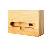 LifgWas Support Téléphone Bois Amplificateur de Son Naturel en Bois Massif Repose Téléphone Bureau Porte Téléphone Portable pour Amplification Audio sans Fil et Décoration