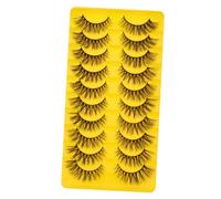 LIFKICH 10 paires Faux Cils Cat-eye Doux et Moelleux Extensions de Cils Bande pour Maquillage Quotidien et Occasions Spéciales