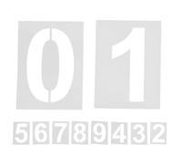 LIFKICH 10 Pièces Pochoir de Numéros D’adresse Réutilisable 10 Pouces, | Chiffres Bien Lisibles, Combinaison Flexible, Résistance Toutes Saisons, pour Boîte aux Lettres et Enseignes Extérieures