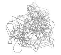 LIFKICH 100 Crochets de Plafond Suspendu en Acier Galvanisé Clips à Ressort Automatique, Faciles à Utiliser pour Suspendre Légères Décorations Partout