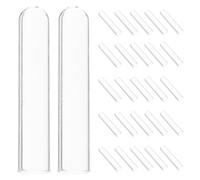 LIFKICH 100 Pièces Tubes de Durham 10x50 Mm en Verre Borosilicaté pour | Observation Claire, Collecte de Gaz, Usage en Études Microbiologiques, Lot de Laboratoire pour Essais