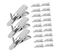 LIFKICH 100pièces Pince Fleur Mini Bouche de Poisson pour Decoration Noel Couronnes Sapin Pinces Crocodiles Metalliques Petites pour Suspendre Fleurs et Ornements