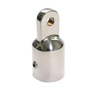 LIFKICH 2 Pièces Capuchon D’extrémité à Œillet Bimini | Deux Trous de Boulon 1/4 Pouce, Finition Miroir Lisse, pour Kayak et Bateau, Usage Toutes Saisons