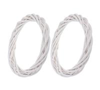 LIFKICH 2 Pièces Couronne de rotin Base Naturelle Vigne pour création DIY décoration Rustique de Porte Noël Mariage et Guirlande champêtre
